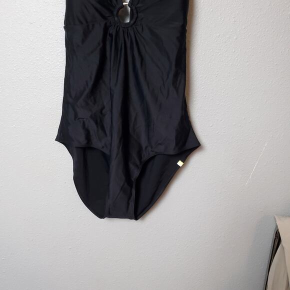 NWT SUMMERSALT Black One Piece Swimsuit The O Ring Reef - Picture 4 of 12